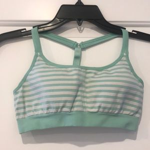 Athleta Up-Tempo Stripe Seamless Bra